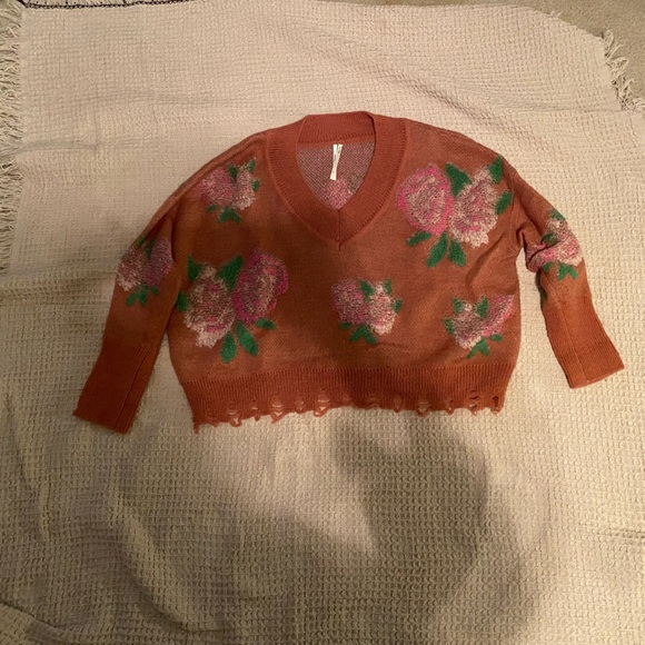 Anthropologie Flower Sweater Size Small - Picture 7 of 10